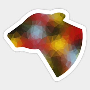 Lion in polygon Sticker